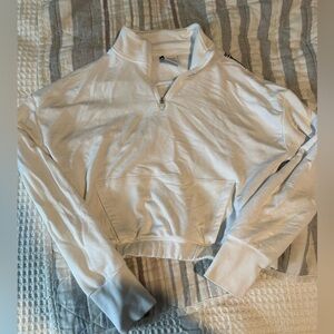 Gymshark Off-White Quarter-Zip Top